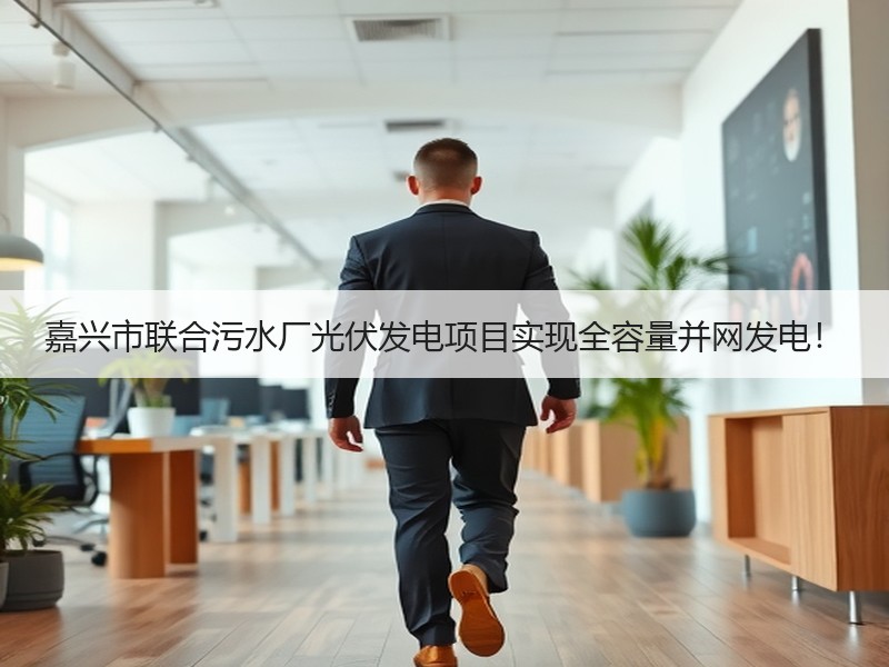 嘉兴市联合污水厂光伏发电项目实现全容量并网发电！