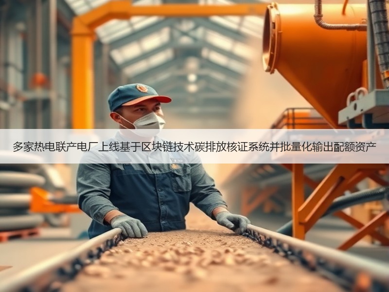 多家热电联产电厂上线基于区块链技术碳排放核证系统并批量化输出配额资产