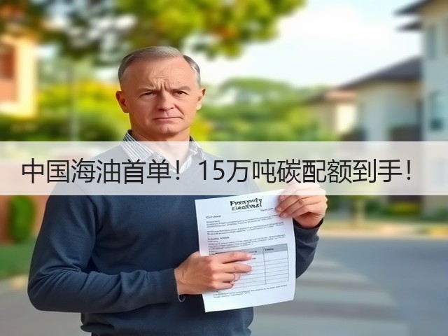 中国海油首单!15万吨碳配额到手!(图3) 中国海油首单!15万吨碳配额到手!(图3)