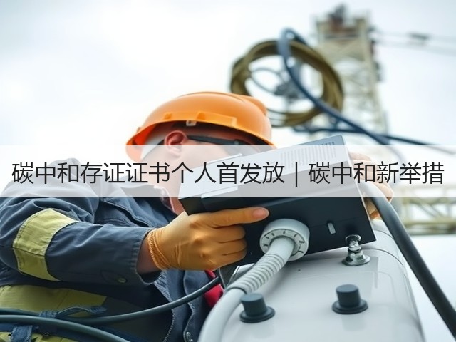 碳中和存证证书个人首发放|碳中和新举措(图2) 碳中和存证证书个人首发放|碳中和新举措(图2)
