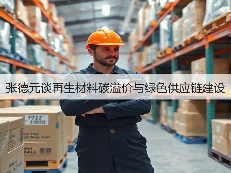 张德元谈再生材料碳溢价与绿色供应链建设