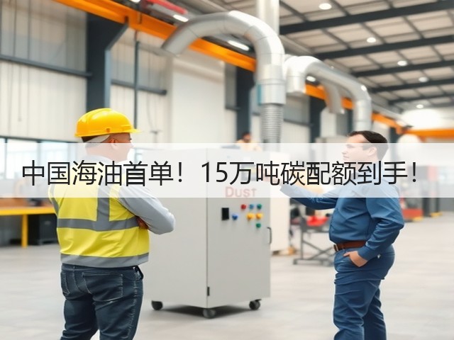 中国海油首单!15万吨碳配额到手!(图1) 中国海油首单!15万吨碳配额到手!(图1)