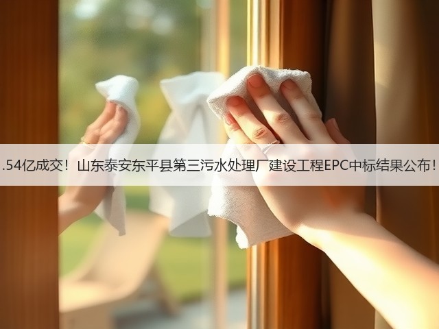 1.54亿成交!山东泰安东平县第三污水处理厂建设工程EPC中标结果公布!(图2) 1.54亿成交!山东泰安东平县第三污水处理厂建设工程EPC中标结果公布!(图2)