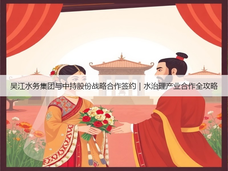吴江水务集团与中持股份战略合作签约|水治理产业合作全攻略 吴江水务集团与中持股份战略合作签约|水治理产业合作全攻略