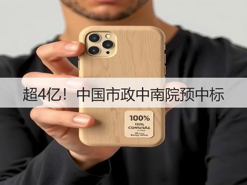 超4亿！中国市政中南院预中标