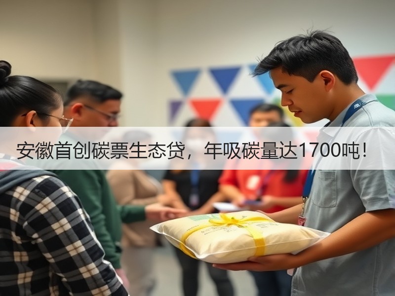 安徽首创碳票生态贷，年吸碳量达1700吨！