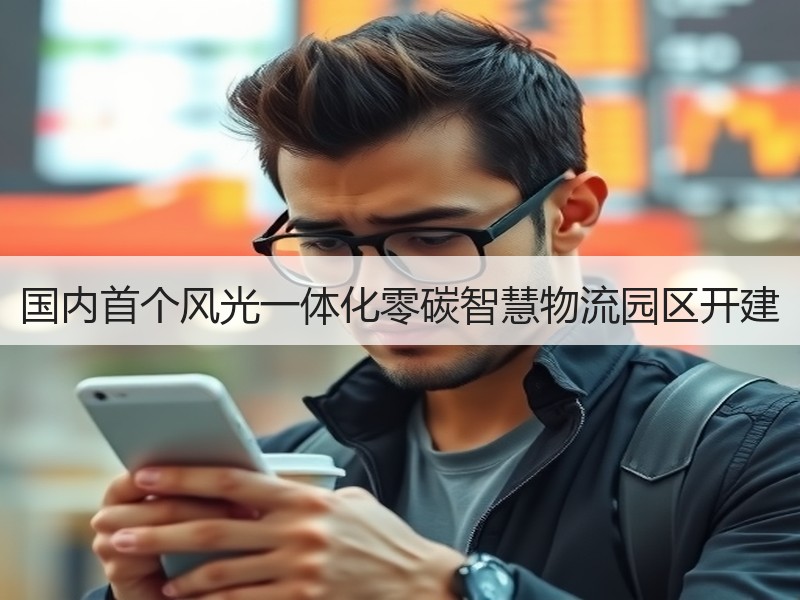 国内首个风光一体化零碳智慧物流园区开建 国内首个风光一体化零碳智慧物流园区开建