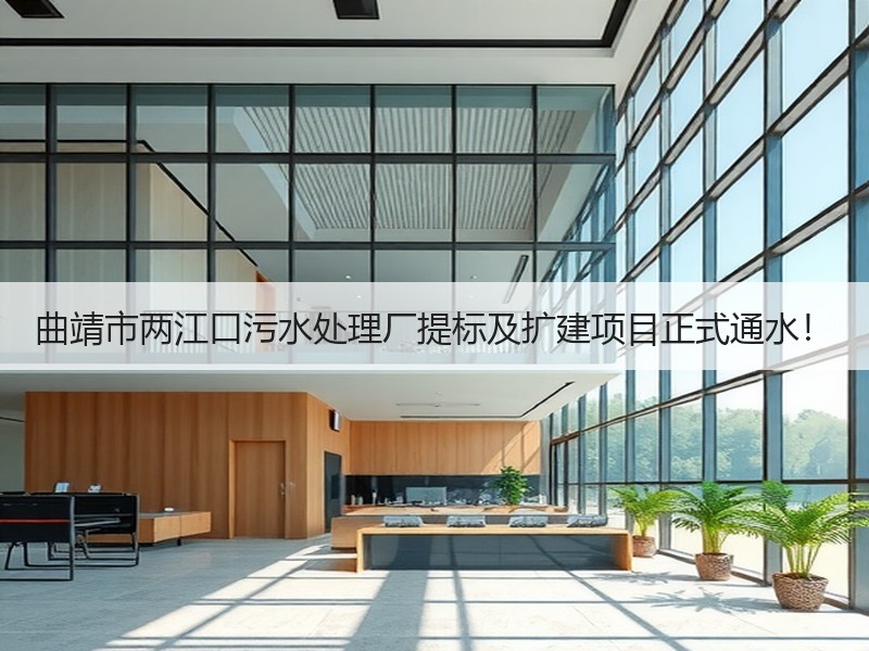 曲靖市两江口污水处理厂提标及扩建项目正式通水！