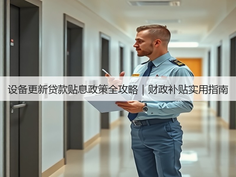 设备更新贷款贴息政策全攻略|财政补贴实用指南 设备更新贷款贴息政策全攻略|财政补贴实用指南