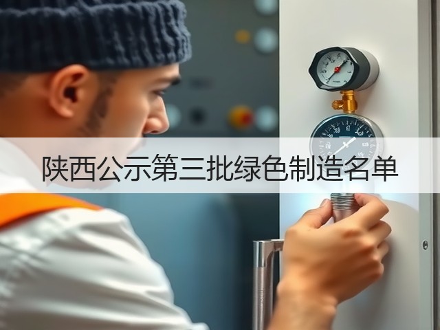 陕西公示第三批绿色制造名单(图1) 陕西公示第三批绿色制造名单(图1)