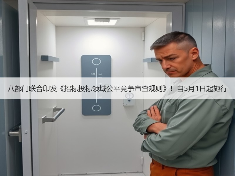 八部门联合印发《招标投标领域公平竞争审查规则》！自5月1日起施行
