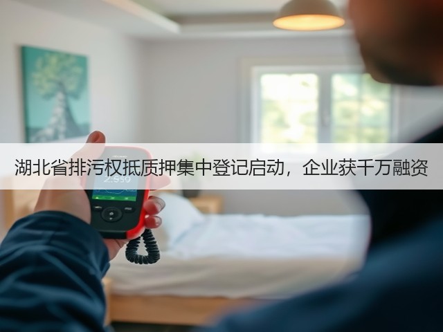 湖北省排污权抵质押集中登记启动,企业获千万融资(图1) 湖北省排污权抵质押集中登记启动,企业获千万融资(图1)
