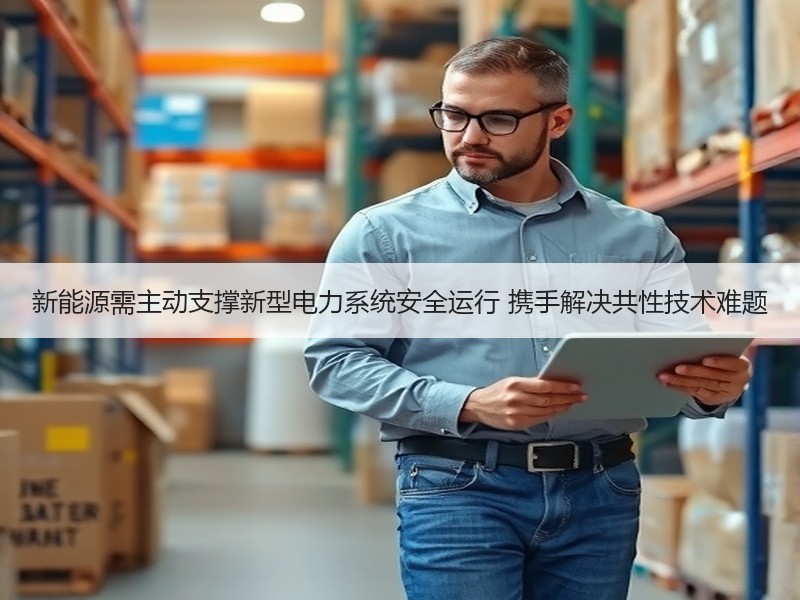新能源需主动支撑新型电力系统安全运行 携手解决共性技术难题