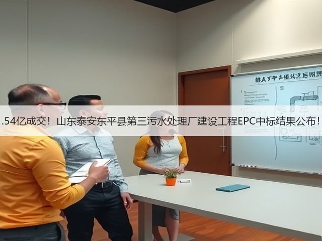 1.54亿成交!山东泰安东平县第三污水处理厂建设工程EPC中标结果公布!(图1) 1.54亿成交!山东泰安东平县第三污水处理厂建设工程EPC中标结果公布!(图1)