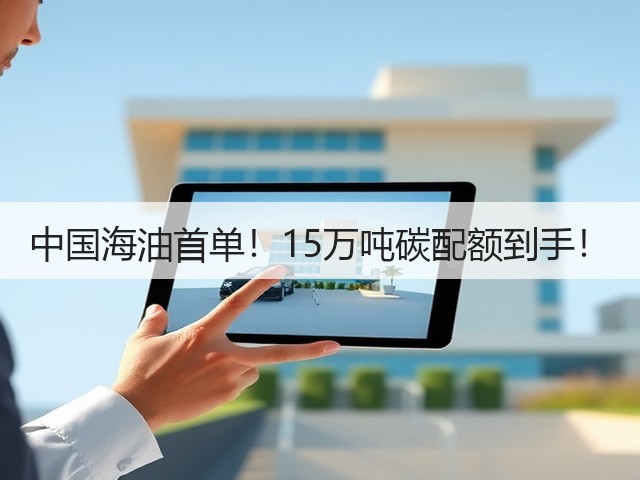 中国海油首单!15万吨碳配额到手!(图2) 中国海油首单!15万吨碳配额到手!(图2)