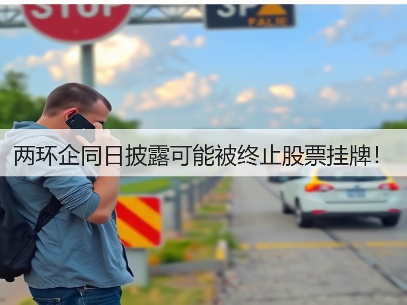 两环企同日披露可能被终止股票挂牌！