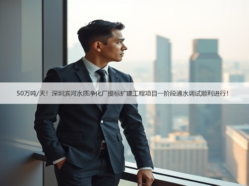 50万吨/天！深圳滨河水质净化厂提标扩建工程项目一阶段通水调试顺利进行！