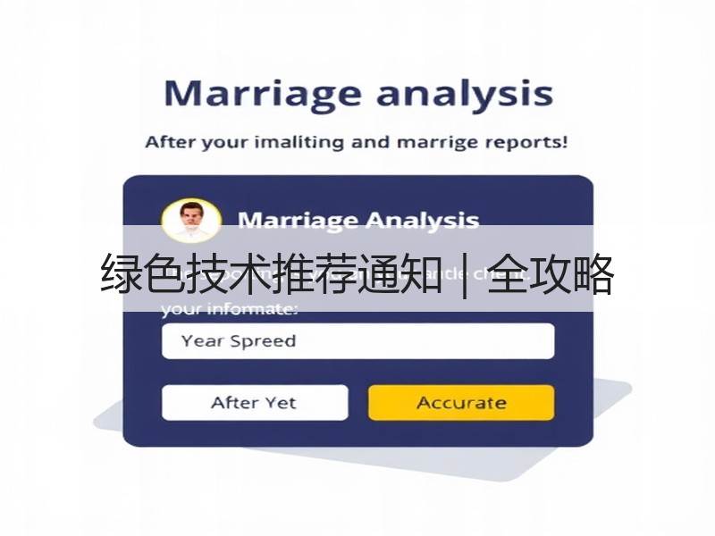 绿色技术推荐通知|全攻略 绿色技术推荐通知|全攻略