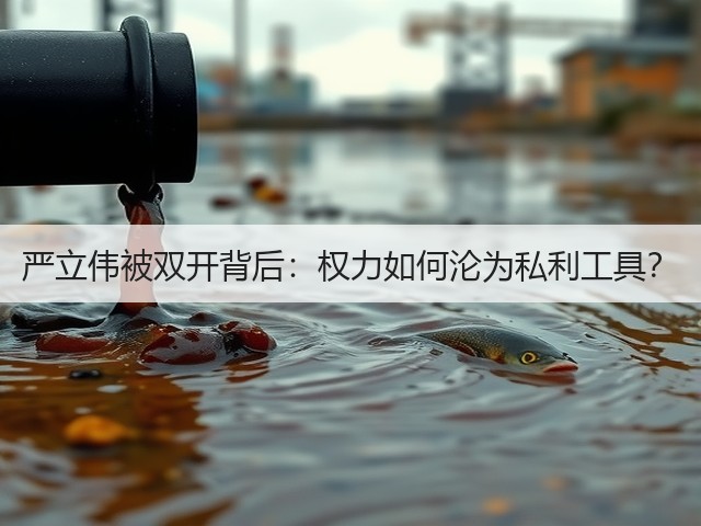 严立伟被双开背后:权力如何沦为私利工具?(图3) 严立伟被双开背后:权力如何沦为私利工具?(图3)