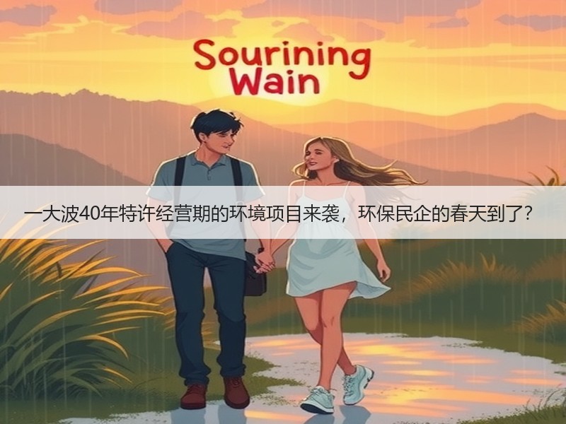 一大波40年特许经营期的环境项目来袭，环保民企的春天到了？