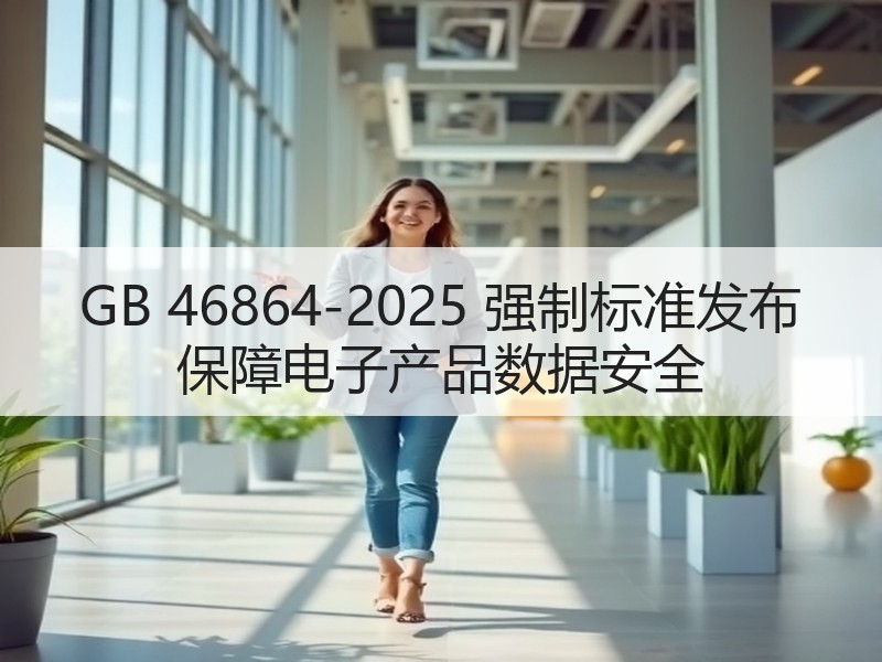 GB 46864-2025 强制标准发布 保障电子产品数据安全