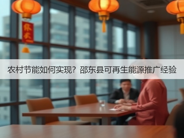 农村节能如何实现?邵东县可再生能源推广经验(图1) 农村节能如何实现?邵东县可再生能源推广经验(图1)