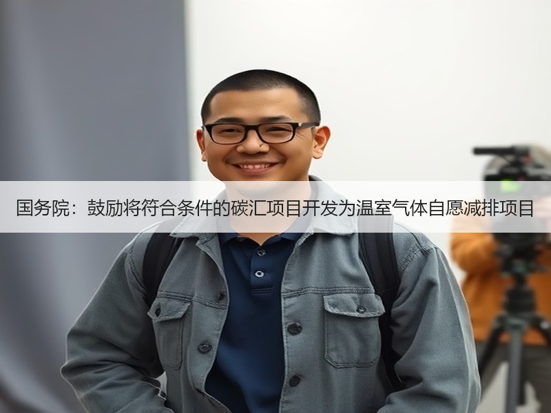 国务院：鼓励将符合条件的碳汇项目开发为温室气体自愿减排项目