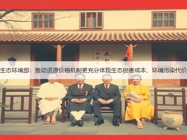 生态环境部：推动资源价格机制更充分体现生态损害成本、环境污染代价(图1)