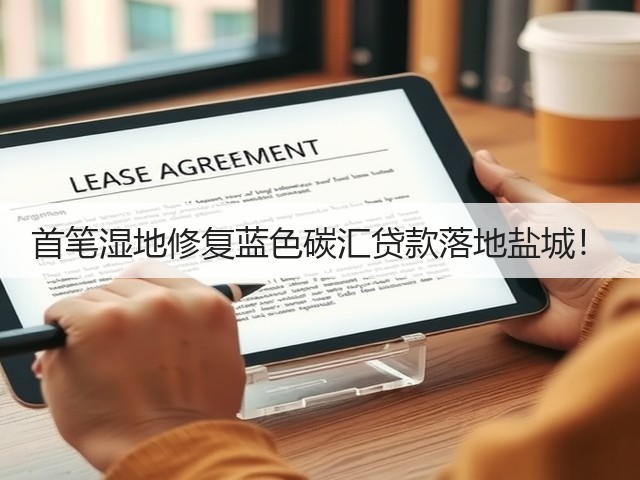 首笔湿地修复蓝色碳汇贷款落地盐城!(图3) 首笔湿地修复蓝色碳汇贷款落地盐城!(图3)