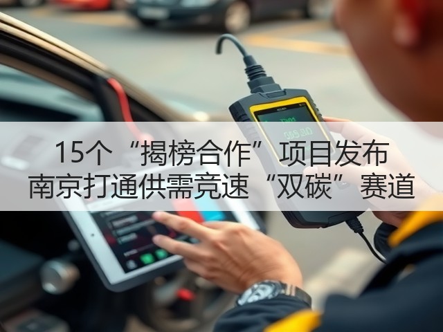 15个“揭榜合作”项目发布 南京打通供需竞速“双碳”赛道(图2) 15个“揭榜合作”项目发布 南京打通供需竞速“双碳”赛道(图2)