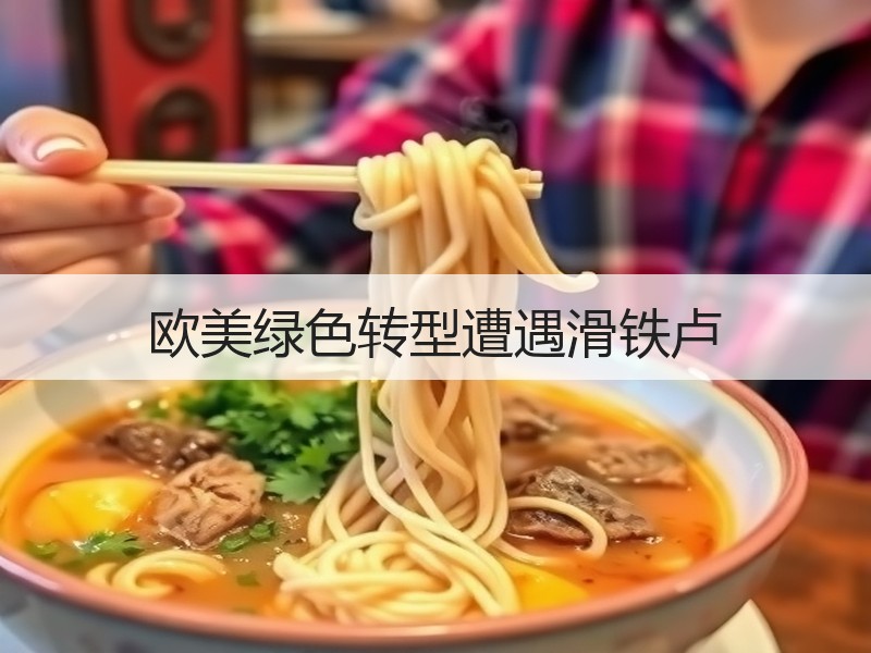 欧美绿色转型遭遇滑铁卢