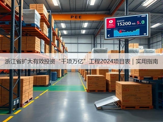 浙江省扩大有效投资“千项万亿”工程2024项目表|实用指南(图3) 浙江省扩大有效投资“千项万亿”工程2024项目表|实用指南(图3)