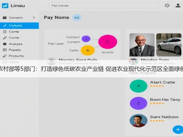 农业农村部等5部门：打造绿色低碳农业产业链 促进农业现代化示范区全面绿色转型(图1)