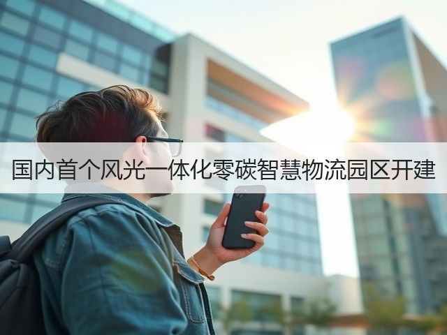 国内首个风光一体化零碳智慧物流园区开建(图3) 国内首个风光一体化零碳智慧物流园区开建(图3)