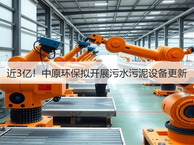 近3亿!中原环保拟开展污水污泥设备更新(图3) 近3亿!中原环保拟开展污水污泥设备更新(图3)