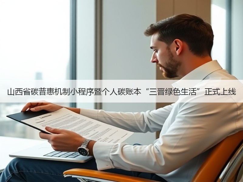 山西省碳普惠机制小程序暨个人碳账本“三晋绿色生活”正式上线 山西省碳普惠机制小程序暨个人碳账本“三晋绿色生活”正式上线