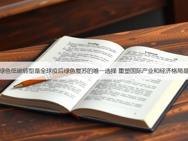 解振华：绿色低碳转型是全球疫后绿色复苏的唯一选择 重塑国际产业和经济格局是大势所趋(图1)