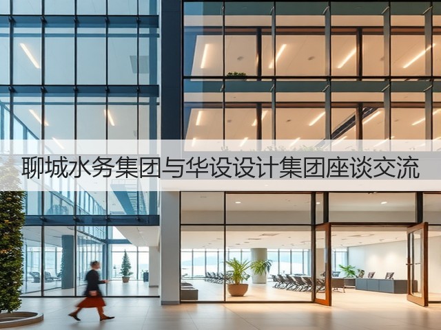 聊城水务集团与华设设计集团座谈交流(图2) 聊城水务集团与华设设计集团座谈交流(图2)