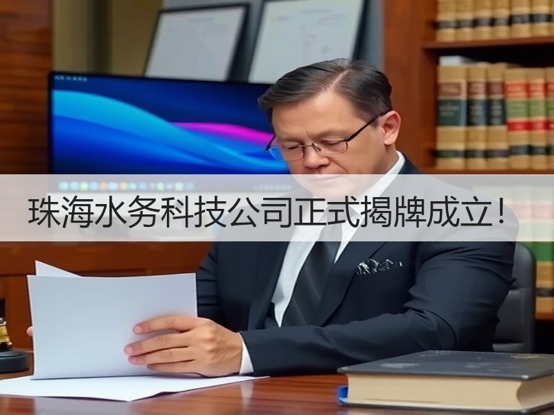 珠海水务科技公司正式揭牌成立！
