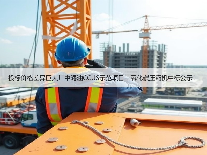 投标价格差异巨大！中海油CCUS示范项目二氧化碳压缩机中标公示！