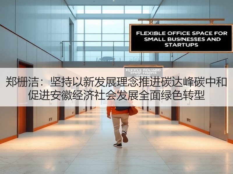 郑栅洁：坚持以新发展理念推进碳达峰碳中和 促进安徽经济社会发展全面绿色转型