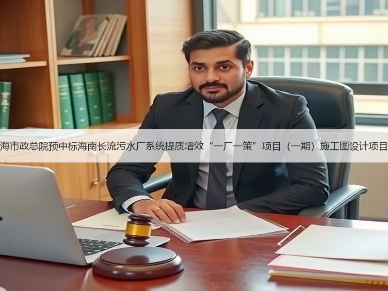 上海市政总院预中标海南长流污水厂系统提质增效“一厂一策”项目（一期）施工图设计项目！