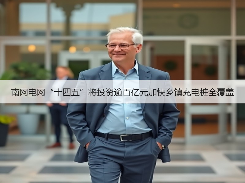 南网电网“十四五”将投资逾百亿元加快乡镇充电桩全覆盖