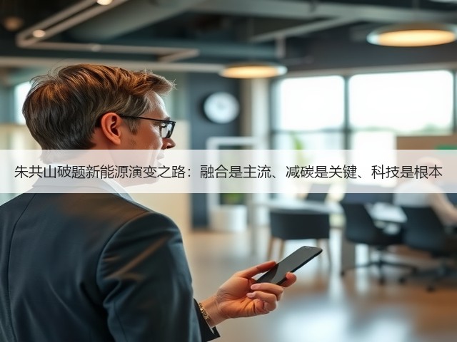 朱共山破题新能源演变之路:融合是主流、减碳是关键、科技是根本(图1) 朱共山破题新能源演变之路:融合是主流、减碳是关键、科技是根本(图1)