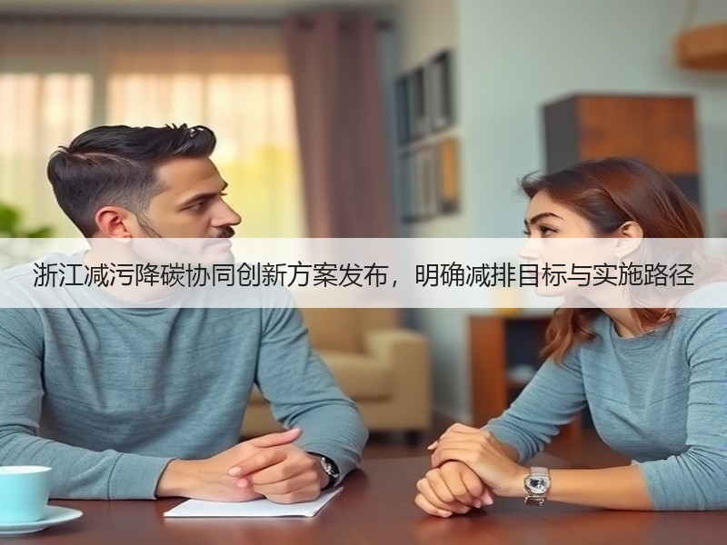浙江减污降碳协同创新方案发布，明确减排目标与实施路径