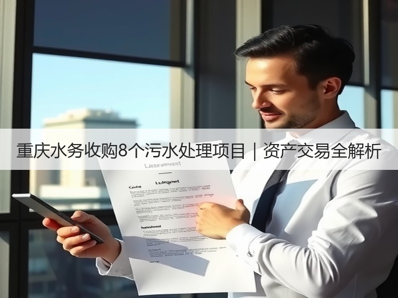 重庆水务收购8个污水处理项目|资产交易全解析 重庆水务收购8个污水处理项目|资产交易全解析