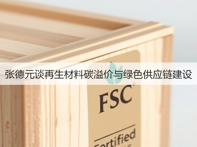 张德元谈再生材料碳溢价与绿色供应链建设(图1)