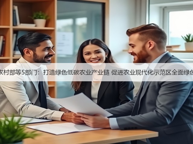 农业农村部等5部门:打造绿色低碳农业产业链 促进农业现代化示范区全面绿色转型(图1) 农业农村部等5部门:打造绿色低碳农业产业链 促进农业现代化示范区全面绿色转型(图1)