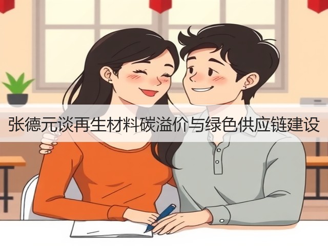 张德元谈再生材料碳溢价与绿色供应链建设(图2)