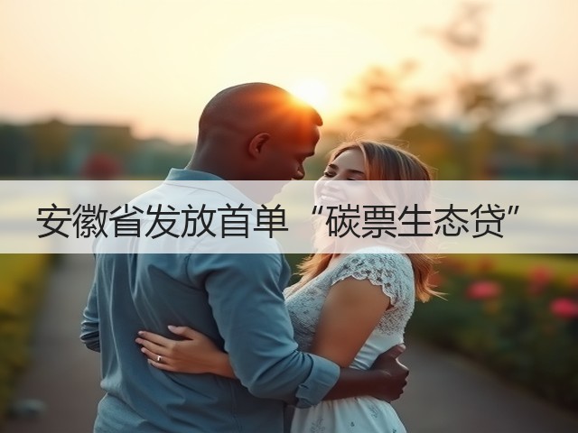 安徽省发放首单“碳票生态贷”(图1)